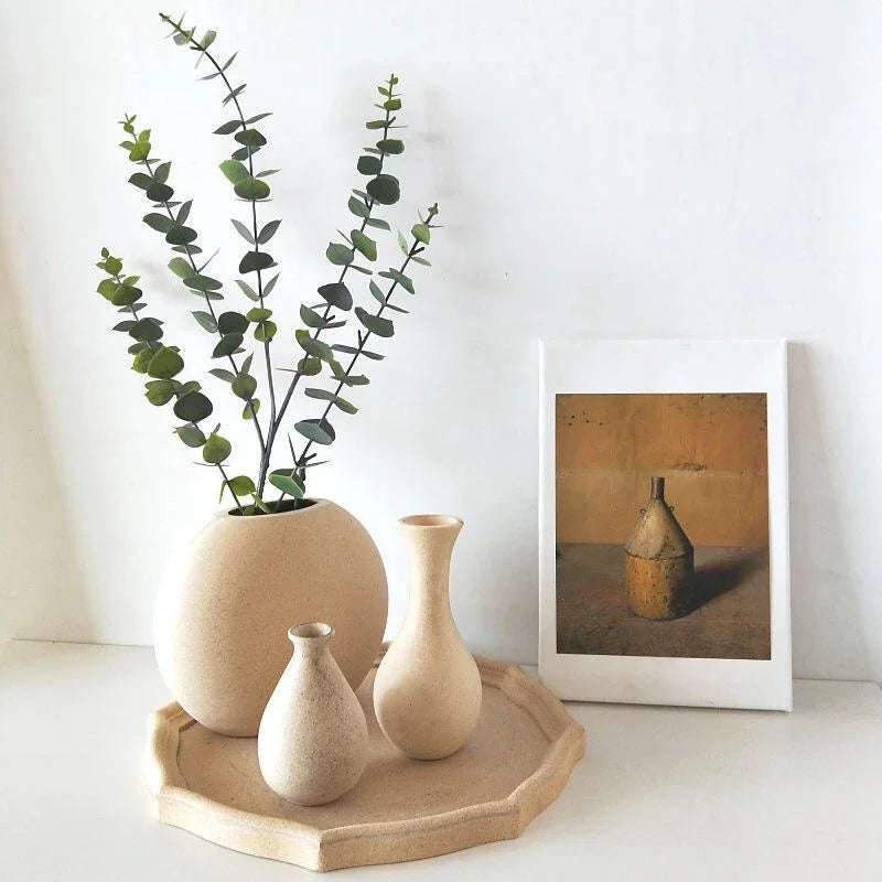 Nordic Wooden Vases - Retro