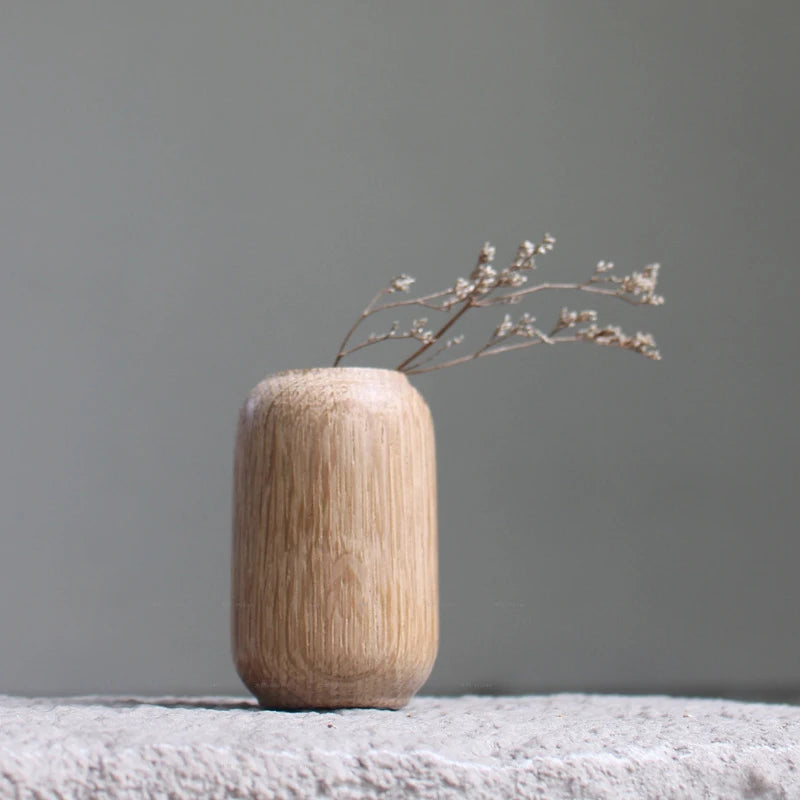 Japanese Wooden Vases