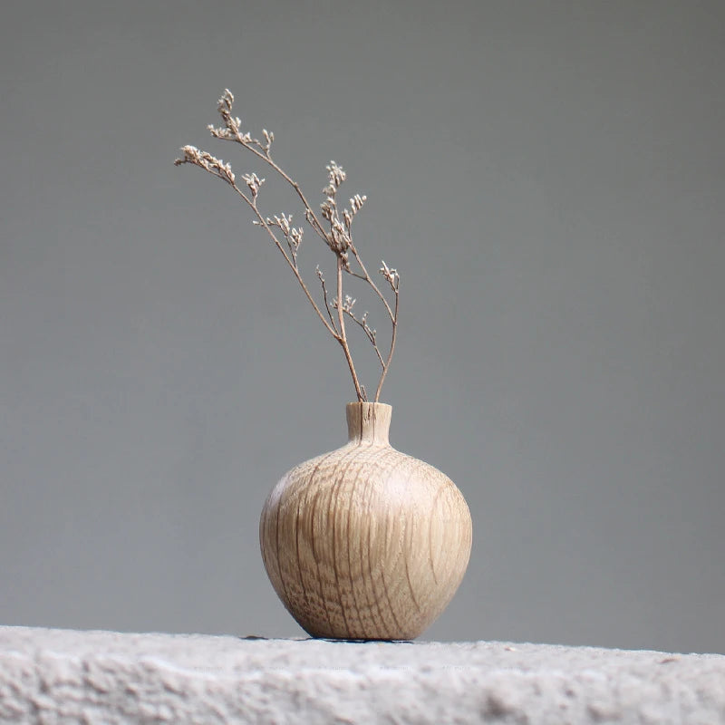 Japanese Wooden Vases